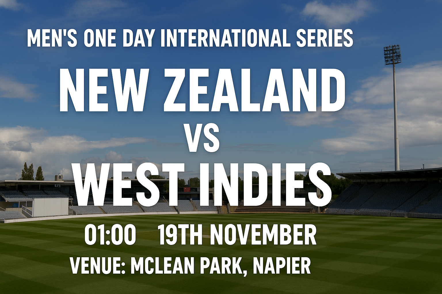 Read more about the article New Zealand v West Indies – 19 November – Preview & Prediction