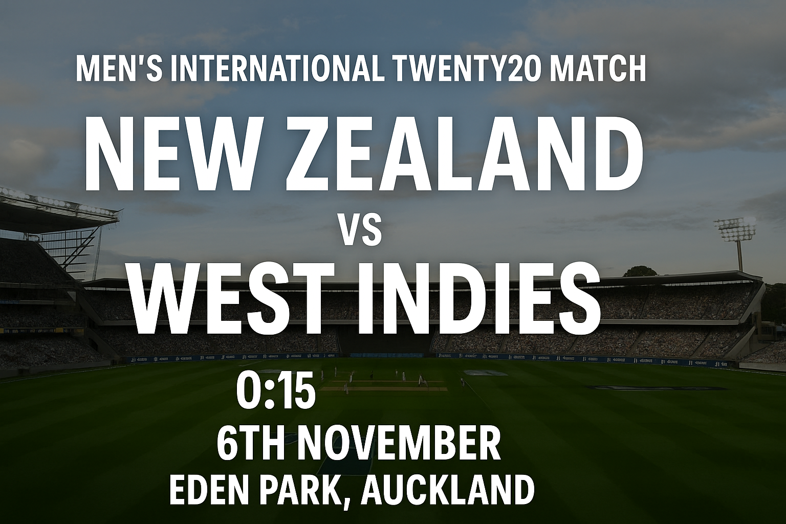 Read more about the article New Zealand v West Indies – 6 November – Preview & Prediction