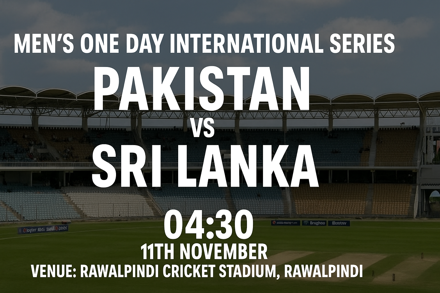 Read more about the article Pakistan v Sri Lanka – 11 November – Preview & Prediction