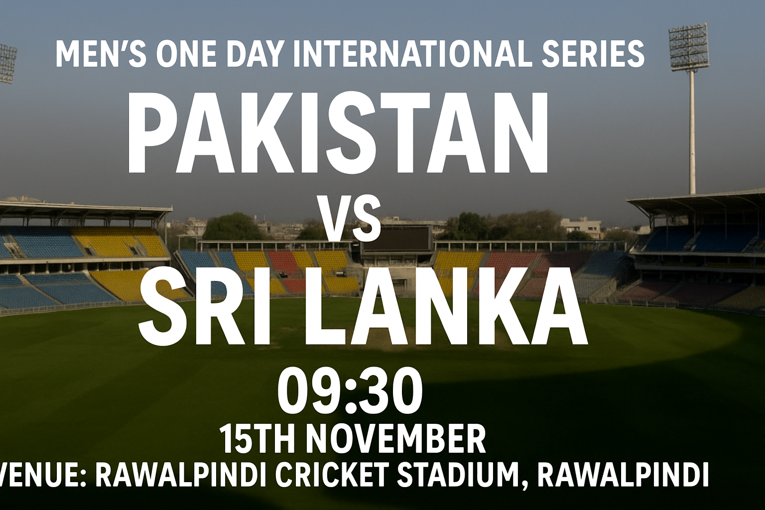 Read more about the article Pakistan v Sri Lanka – 15 November – Preview & Prediction