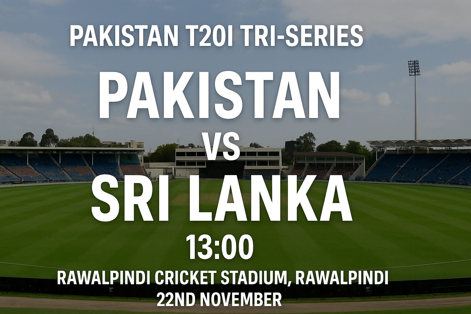 Read more about the article Pakistan v Sri Lanka – 22 November – Preview & Prediction