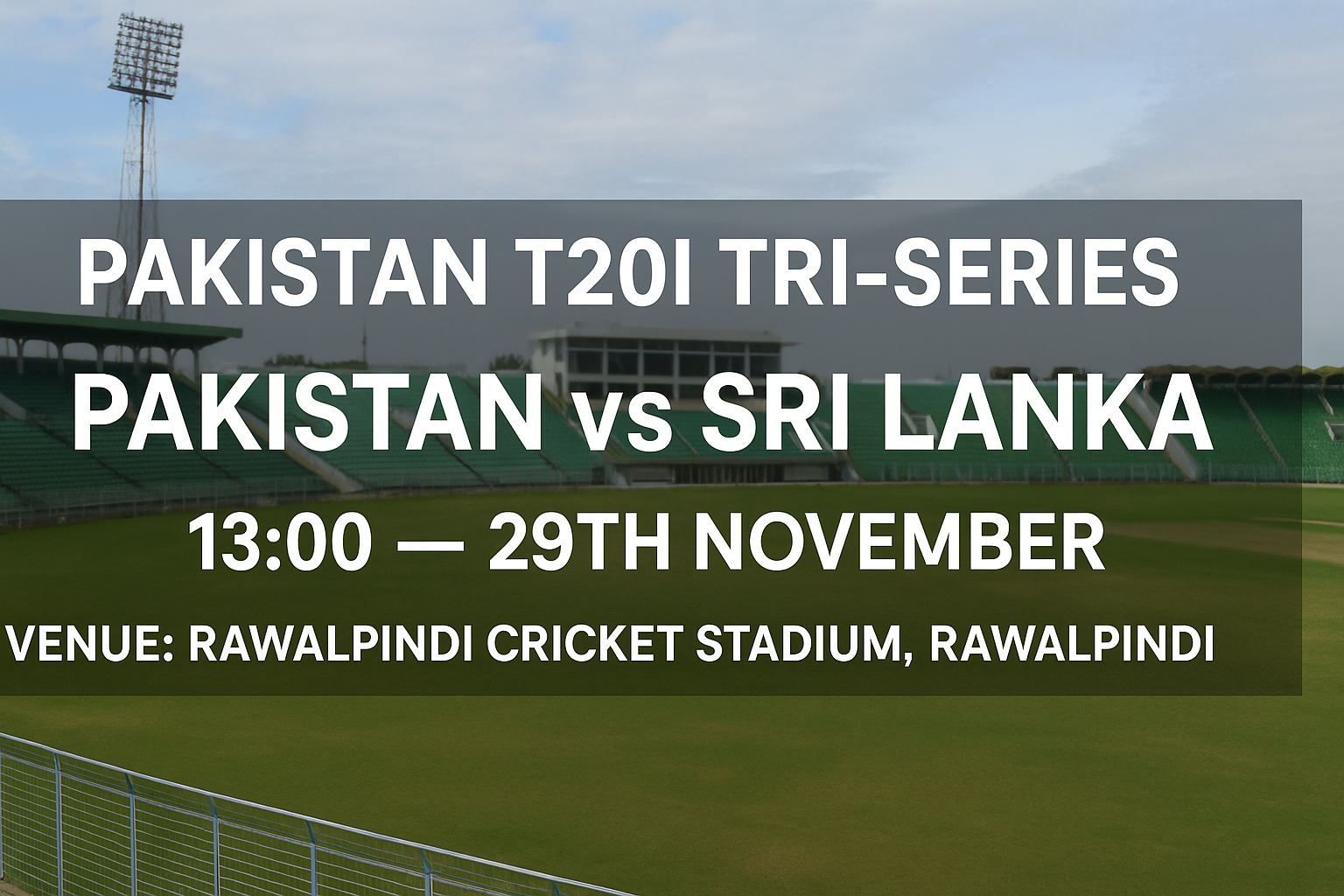Read more about the article Pakistan v Sri Lanka – 29 November – Preview & Prediction