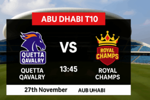 Quetta Qavalry vs Royal Champs T10 Preview 28th November 25