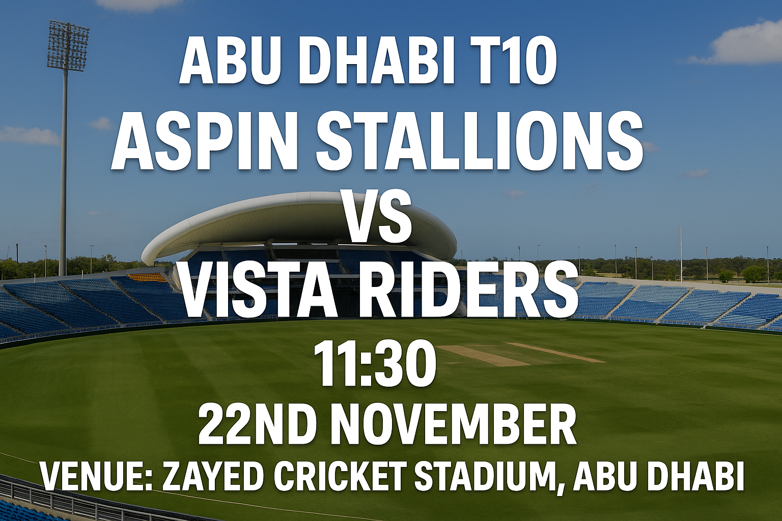 Read more about the article Aspin Stallions v Vista Riders – 22 November – Preview & Prediction