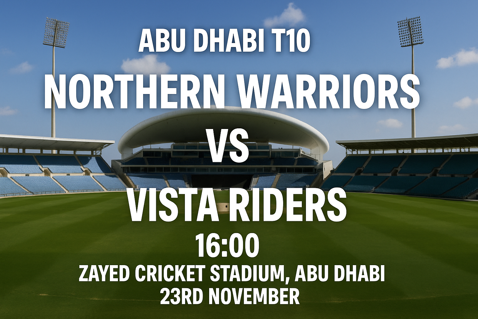 Read more about the article Northern Warriors v Vista Riders – 23 November – Preview & Prediction