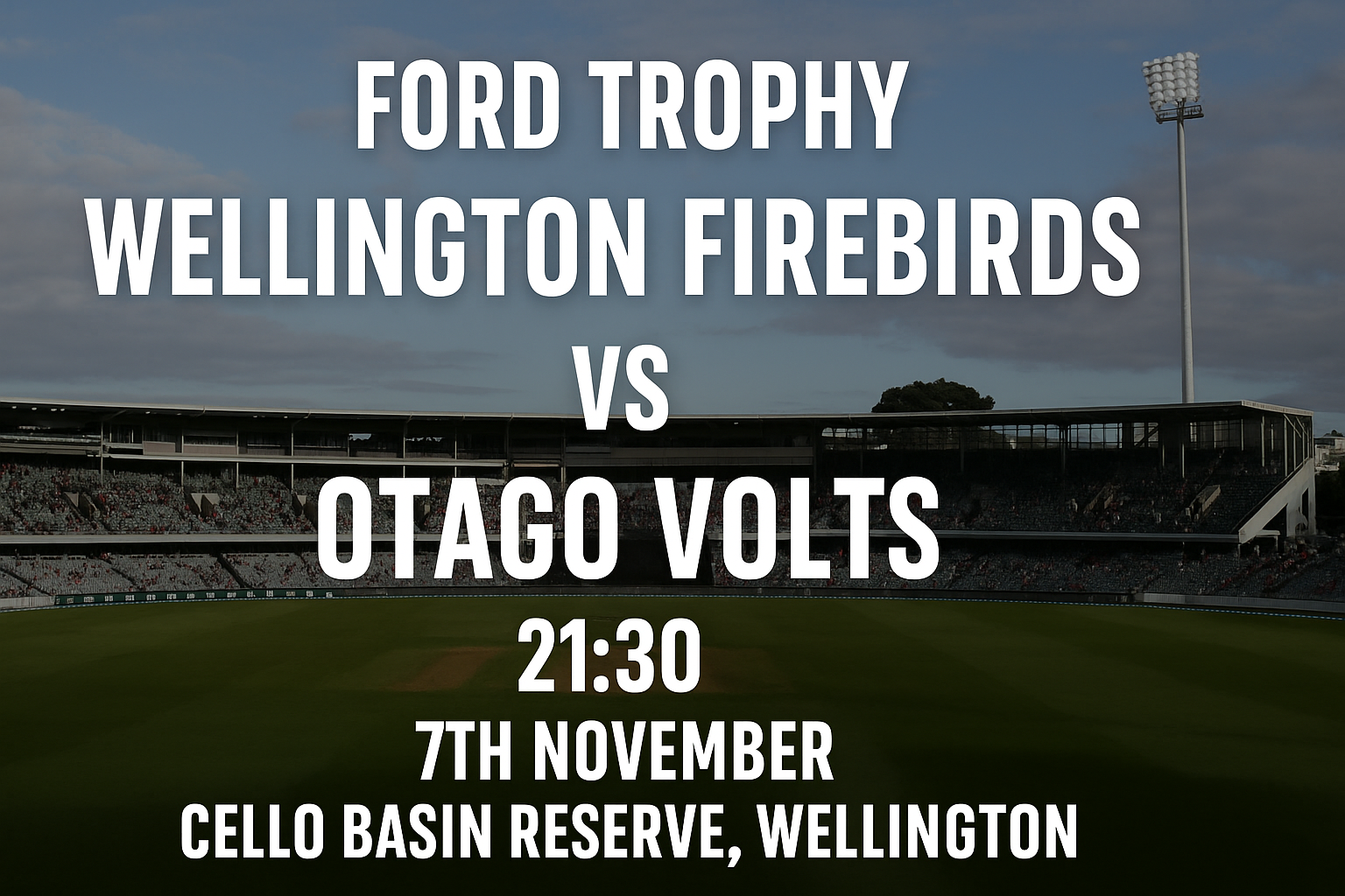 Read more about the article Wellington Firebirds v Otago Volts – 7 November – Preview & Prediction