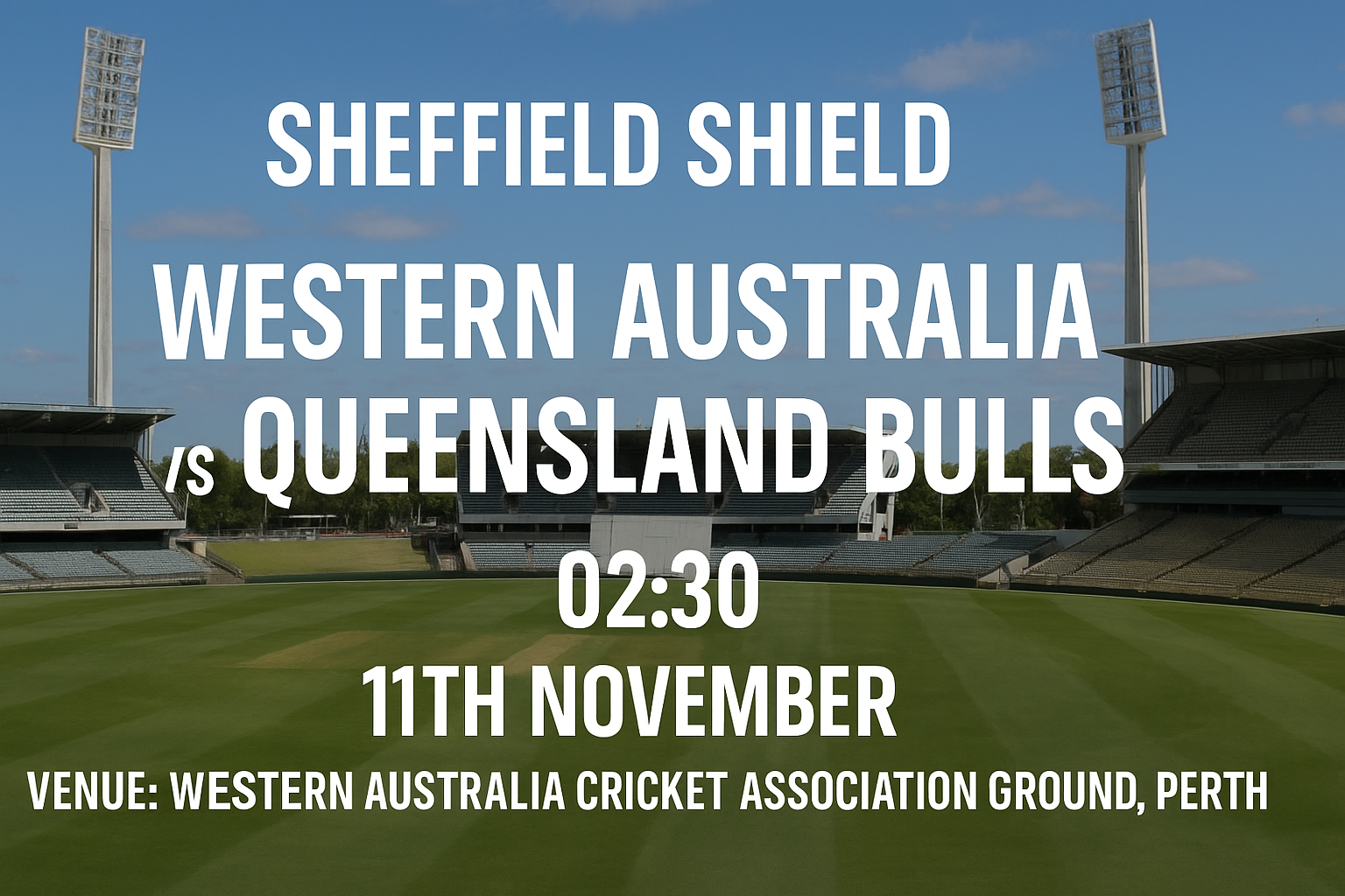 Read more about the article Western Australia v Queensland Bulls – 11 November – Preview & Prediction