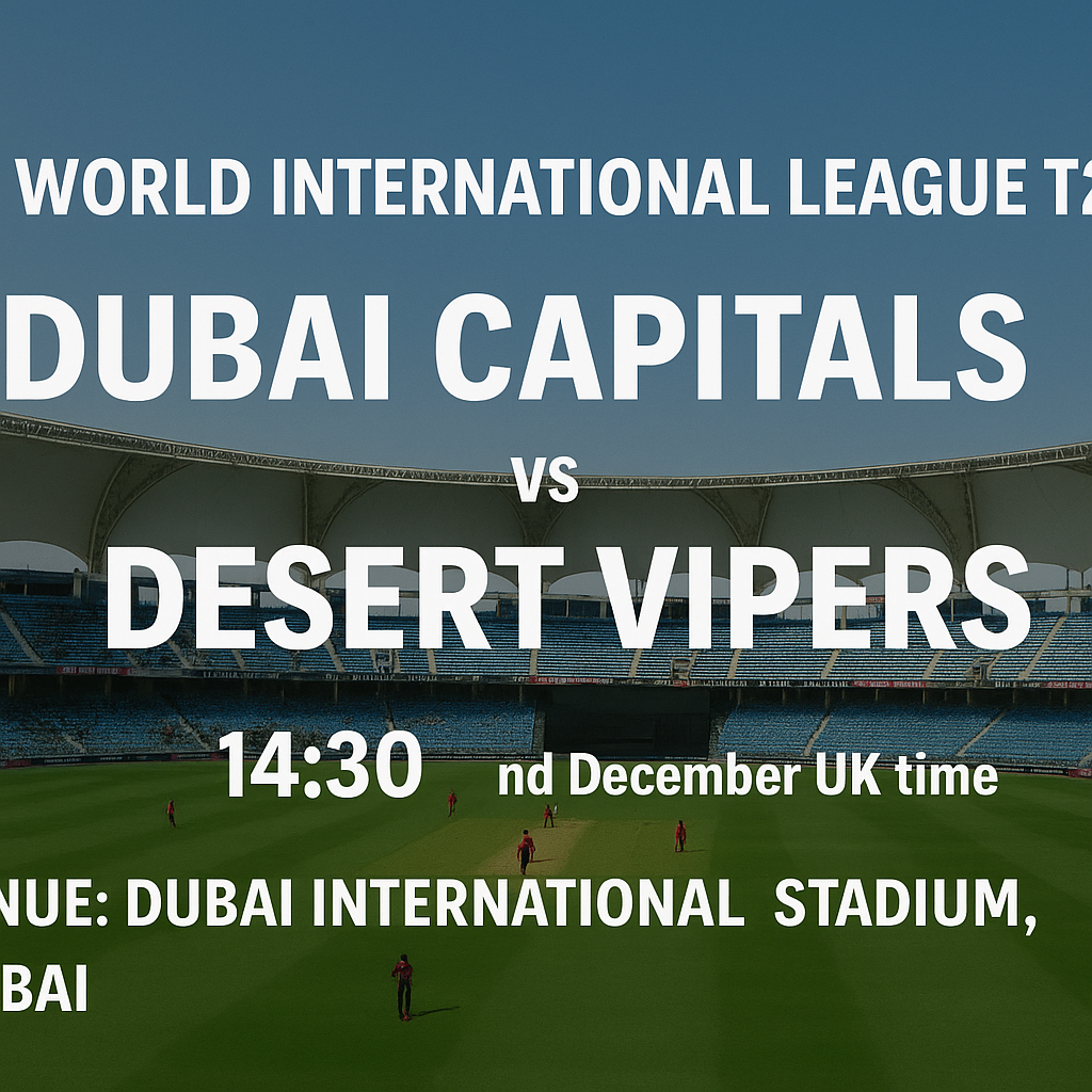 Read more about the article Dubai Capitals v Desert Vipers – 2 December – Preview & Prediction