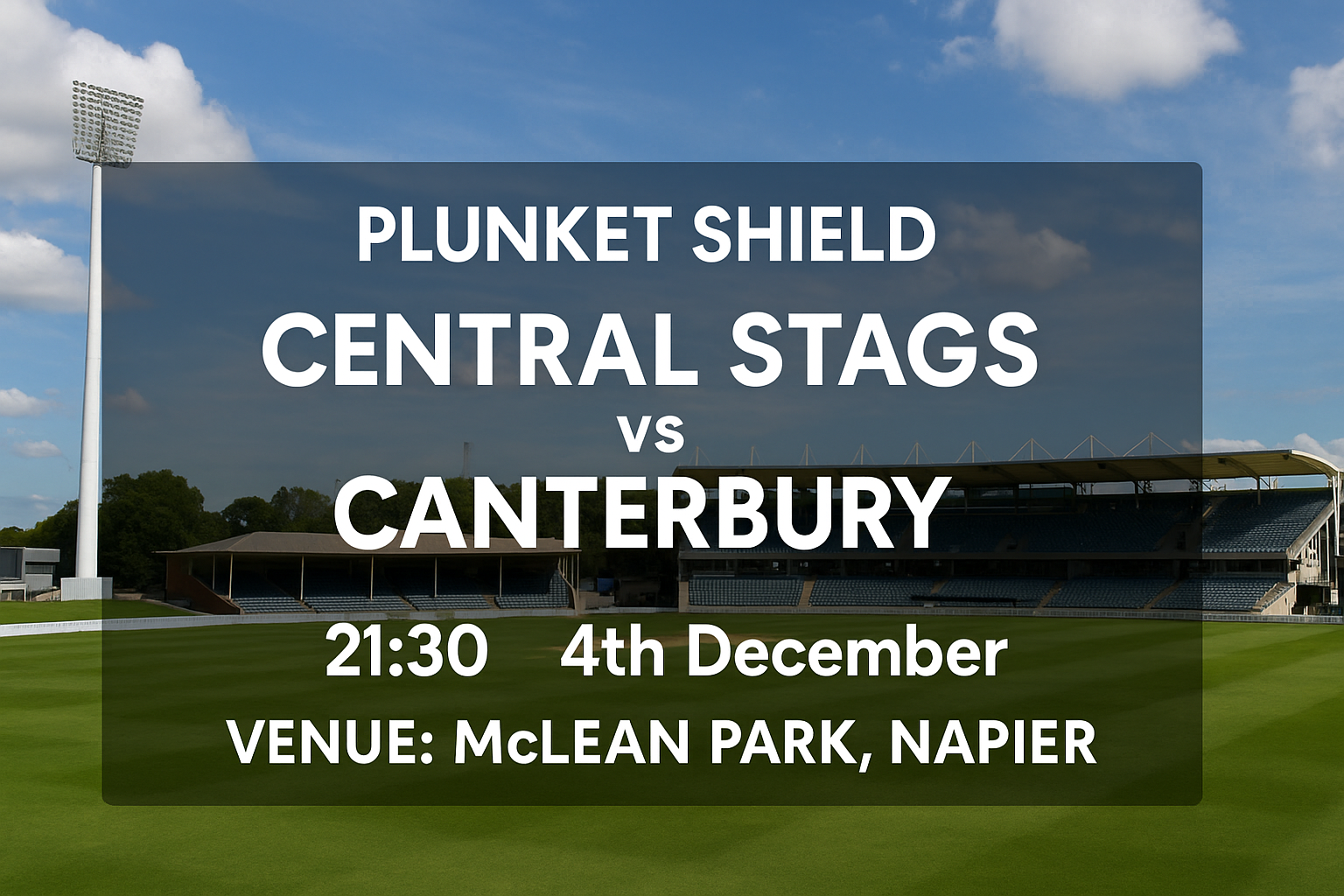 Read more about the article Central Stags v Canterbury – 4 December – Preview & Prediction
