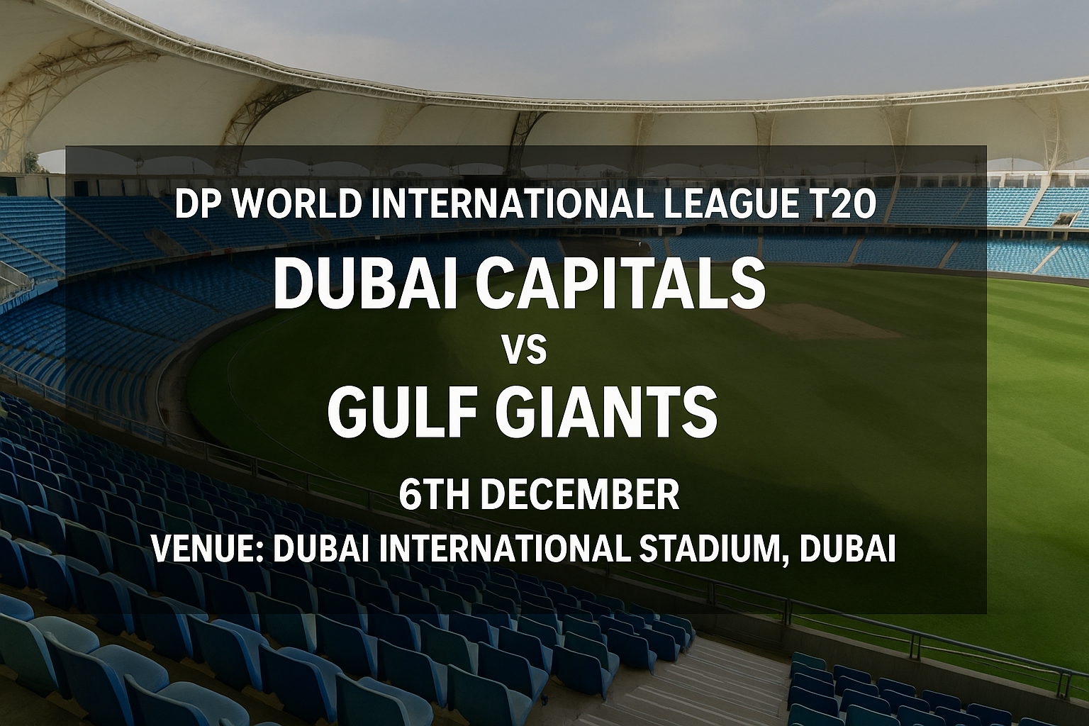 Read more about the article Dubai Capitals v Gulf Giants – 6 December – Preview & Prediction