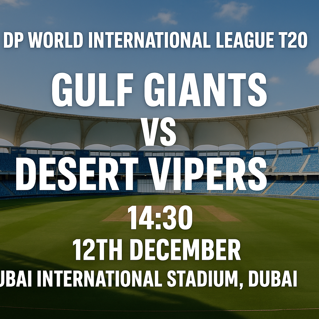 Read more about the article Gulf Giants v Desert Vipers – 12 December – Preview & Prediction