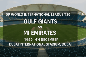 Gulf Giants vs MI Emirates ILT20 Preview 4th December 25