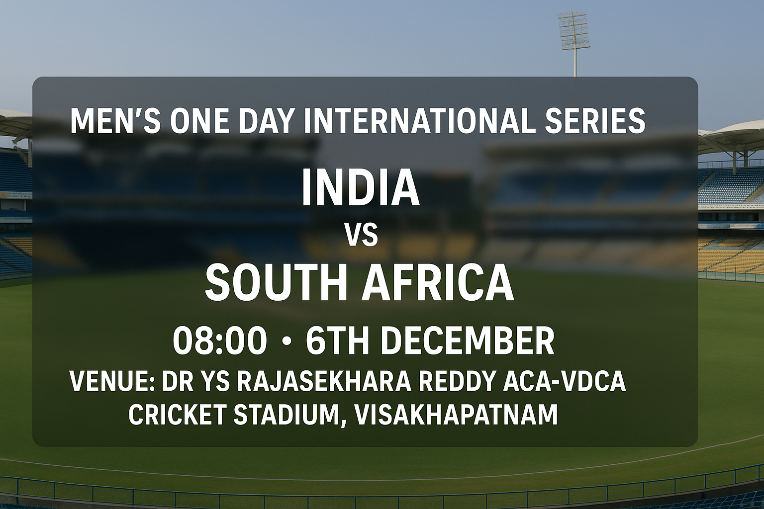 Read more about the article India v South Africa – 6 December – Preview & Prediction