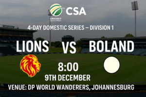 Lions vs Boland 4-Day Preview 9th December 25