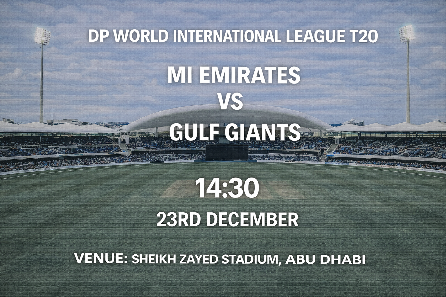 Read more about the article MI Emirates v Gulf Giants – 23 December – Preview & Prediction