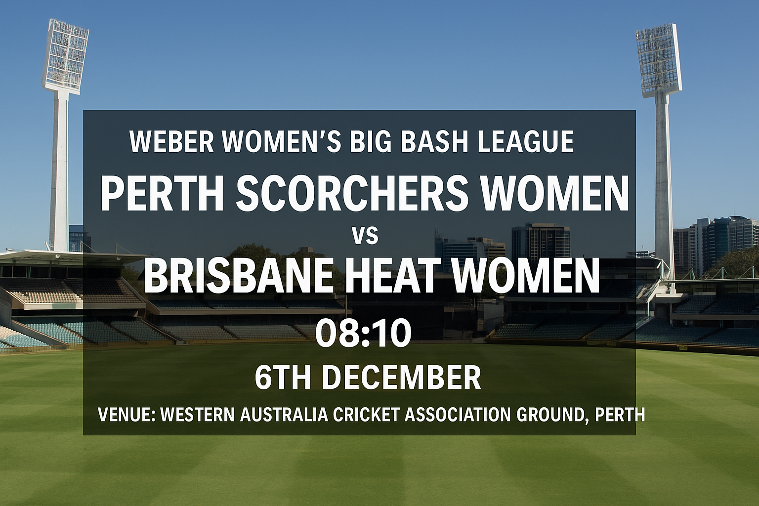 Read more about the article Perth Scorchers Women v Brisbane Heat Women – 6 December – Preview & Prediction