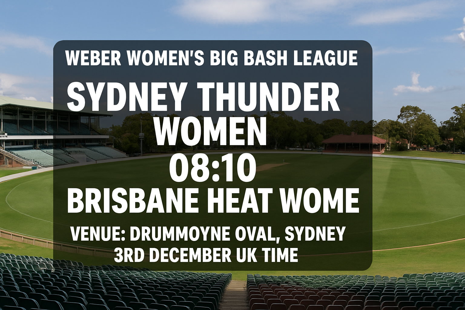 Read more about the article Sydney Thunder Women v Brisbane Heat Women – 3 December – Preview & Prediction
