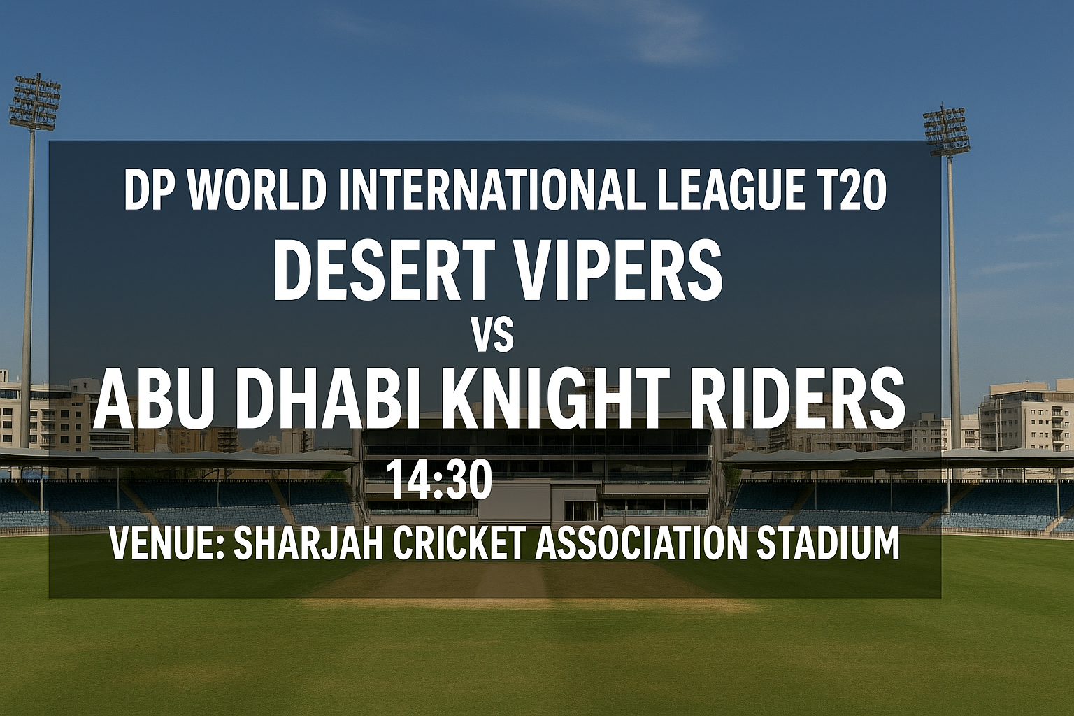 Read more about the article Desert Vipers v Abu Dhabi Knight Riders – 5 December – Preview & Prediction