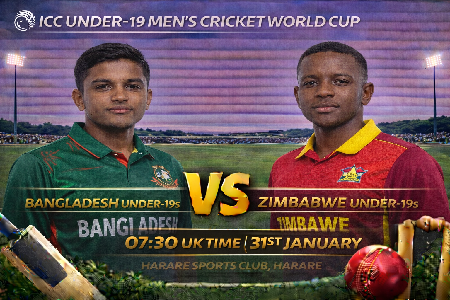 Read more about the article Under-19s v Zimbabwe Under-19s – 31 January – Preview & Prediction