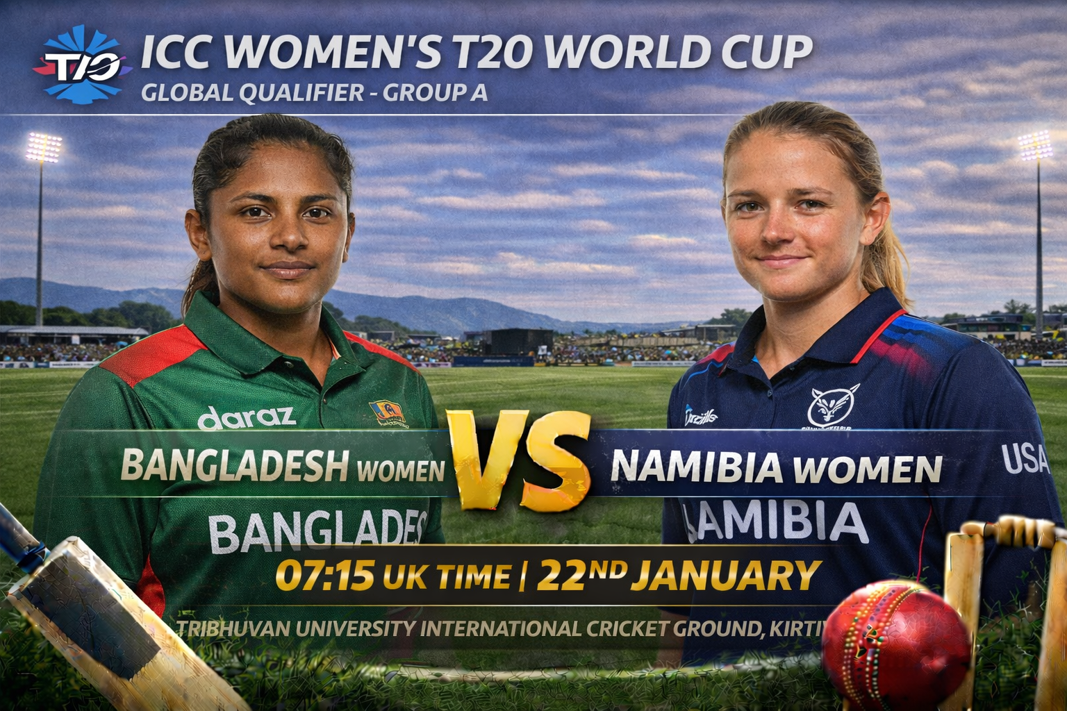 Read more about the article Bangladesh Women v Namibia Women – 22 January – Preview & Prediction