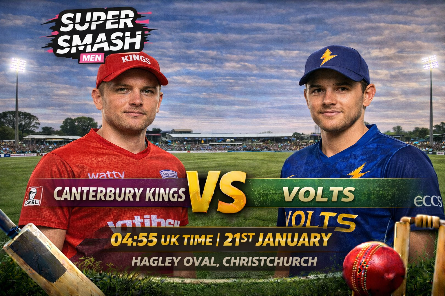 Read more about the article Canterbury Kings v Volts – 21 January – Preview & Prediction