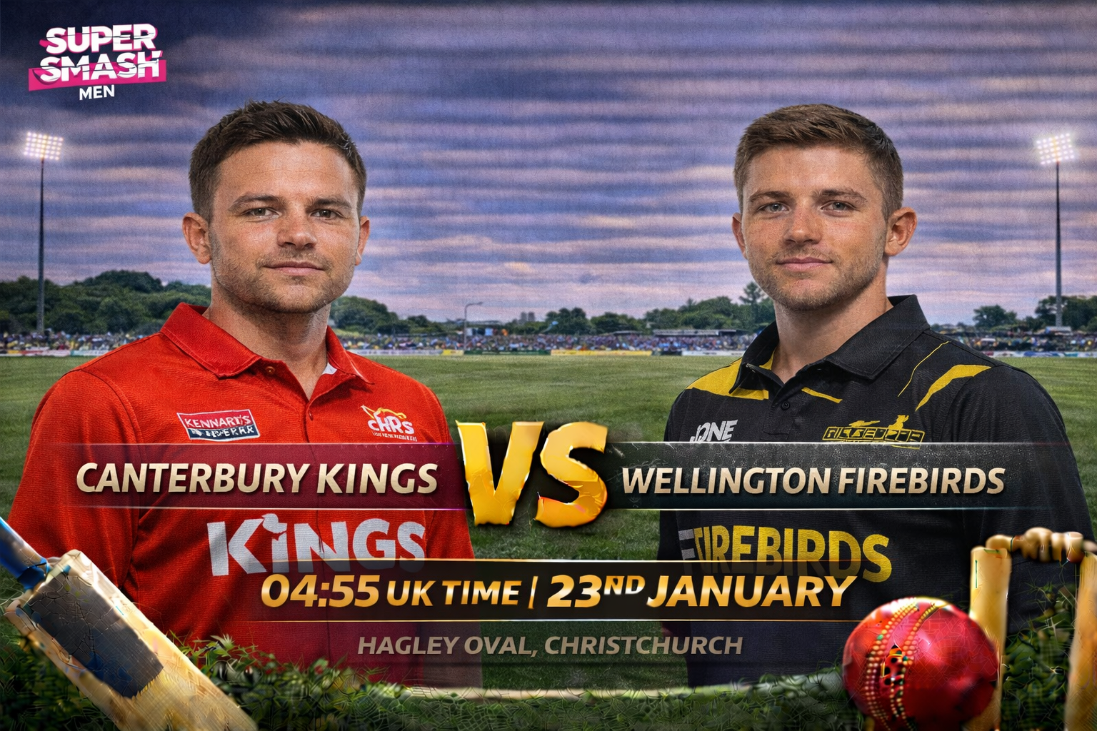 Read more about the article Canterbury Kings v Wellington Firebirds – 23 January – Preview & Prediction
