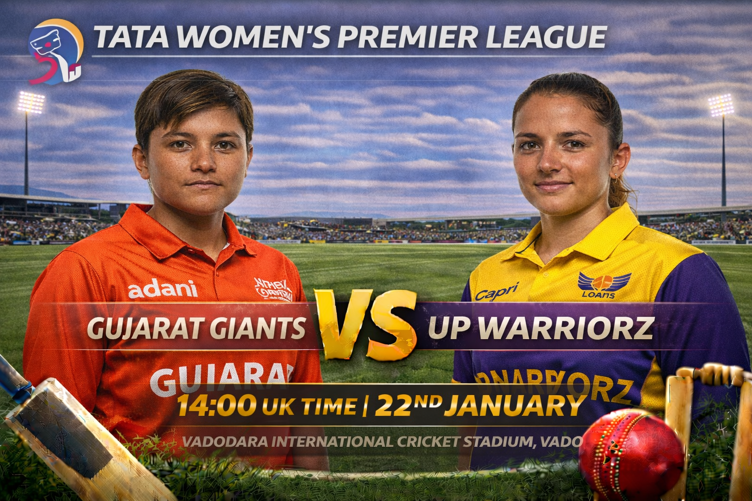 Read more about the article Gujarat Giants v UP Warriorz – 22 January – Preview & Prediction