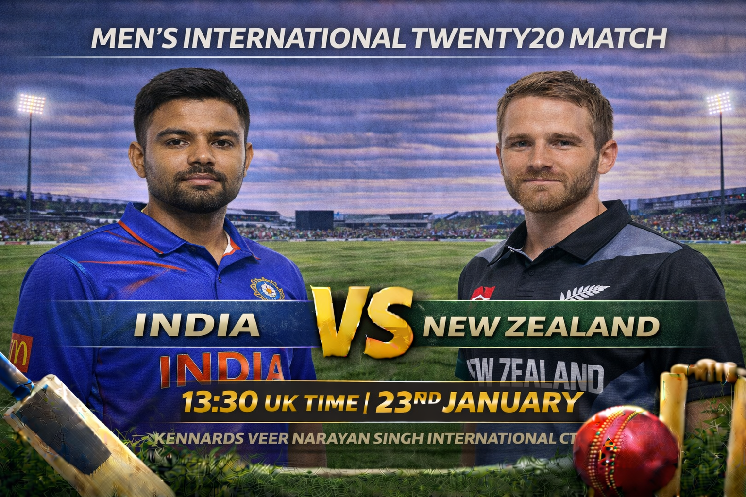 Read more about the article India v New Zealand – 23 January – Preview & Prediction