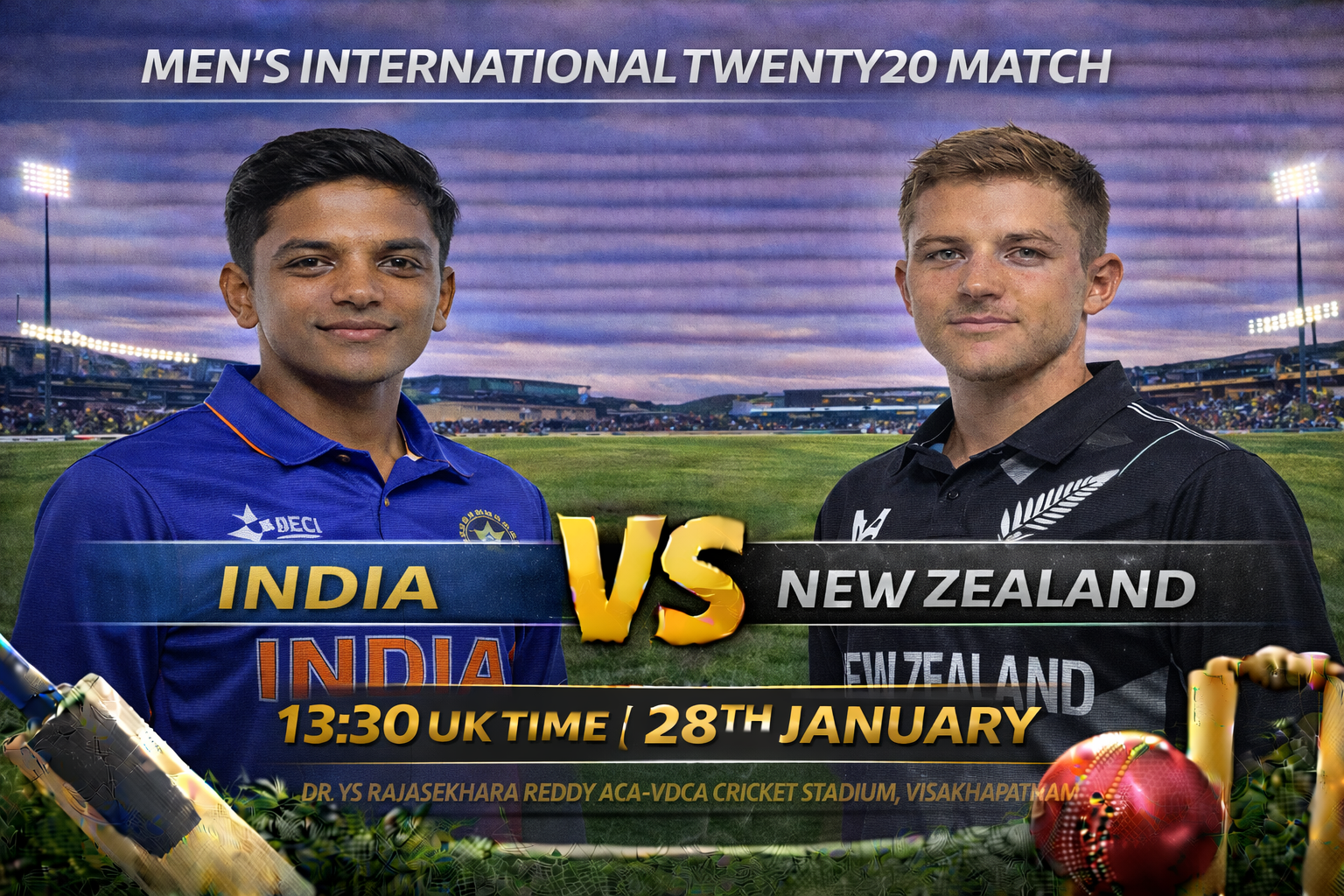 Read more about the article India v New Zealand – 28 January – Preview & Prediction