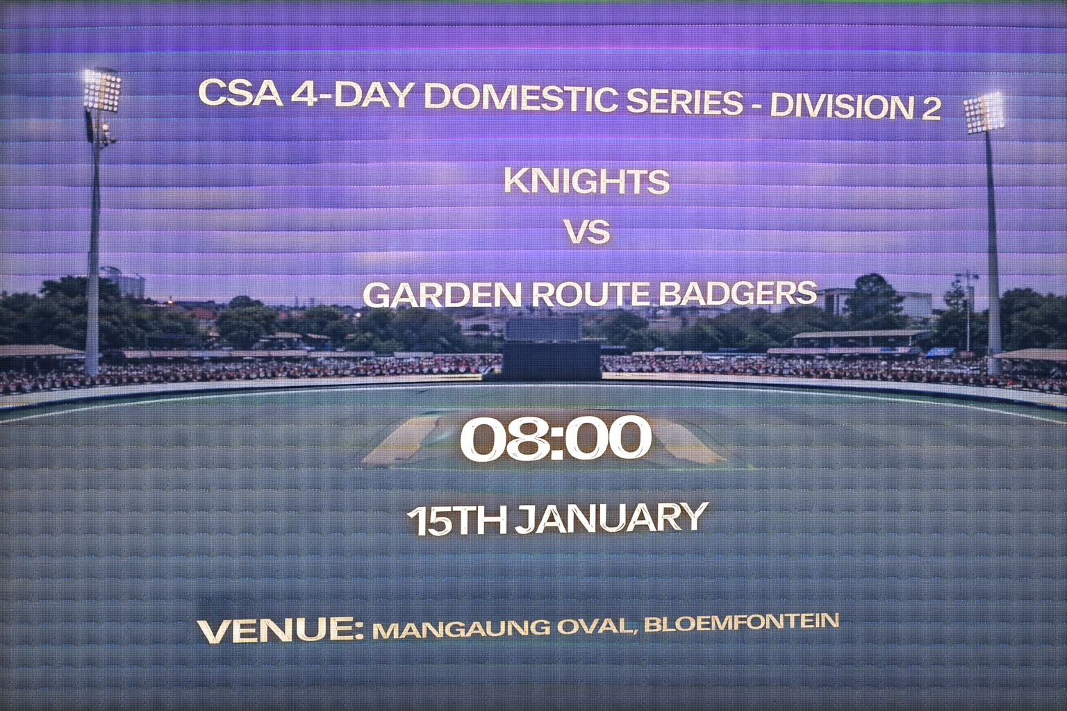 Read more about the article Knights v Garden Route Badgers – 15 January – Preview & Prediction