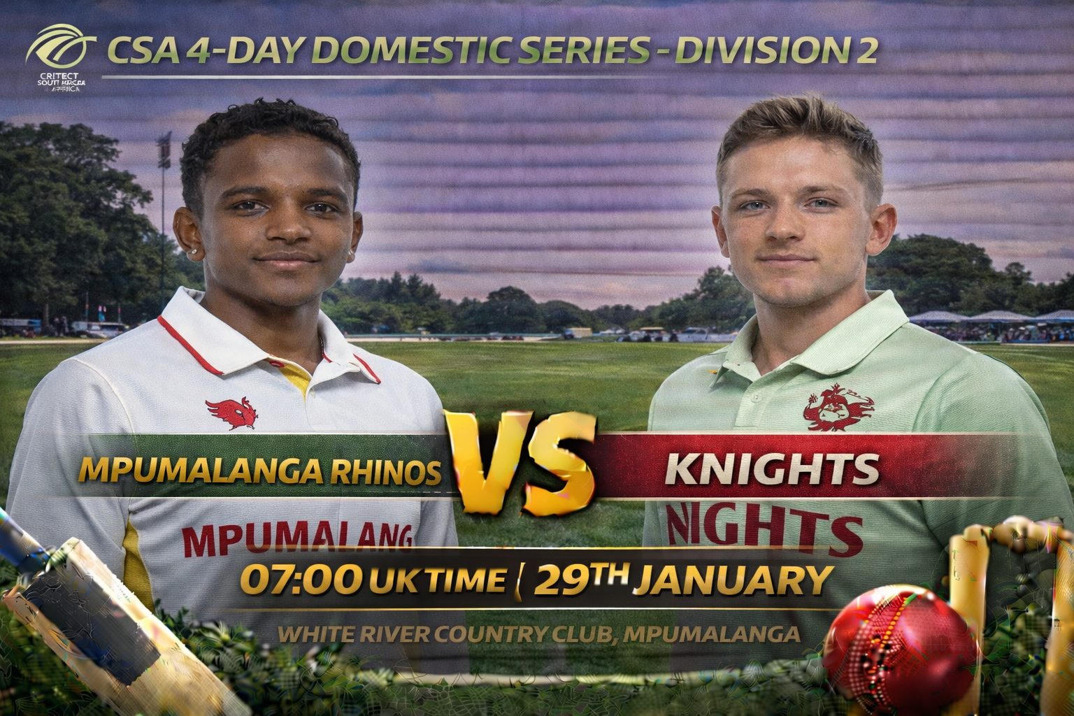 Read more about the article Mpumalanga Rhinos v Knights – 29 January – Preview & Prediction