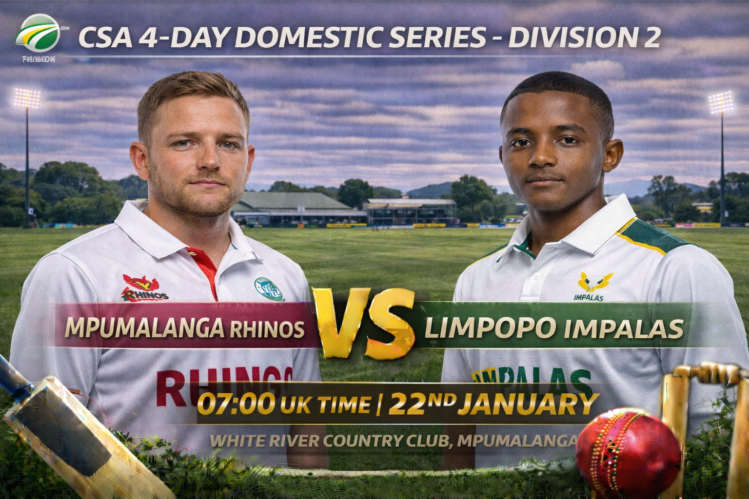 Read more about the article Mpumalanga Rhinos v Limpopo Impalas – 22 January – Preview & Prediction