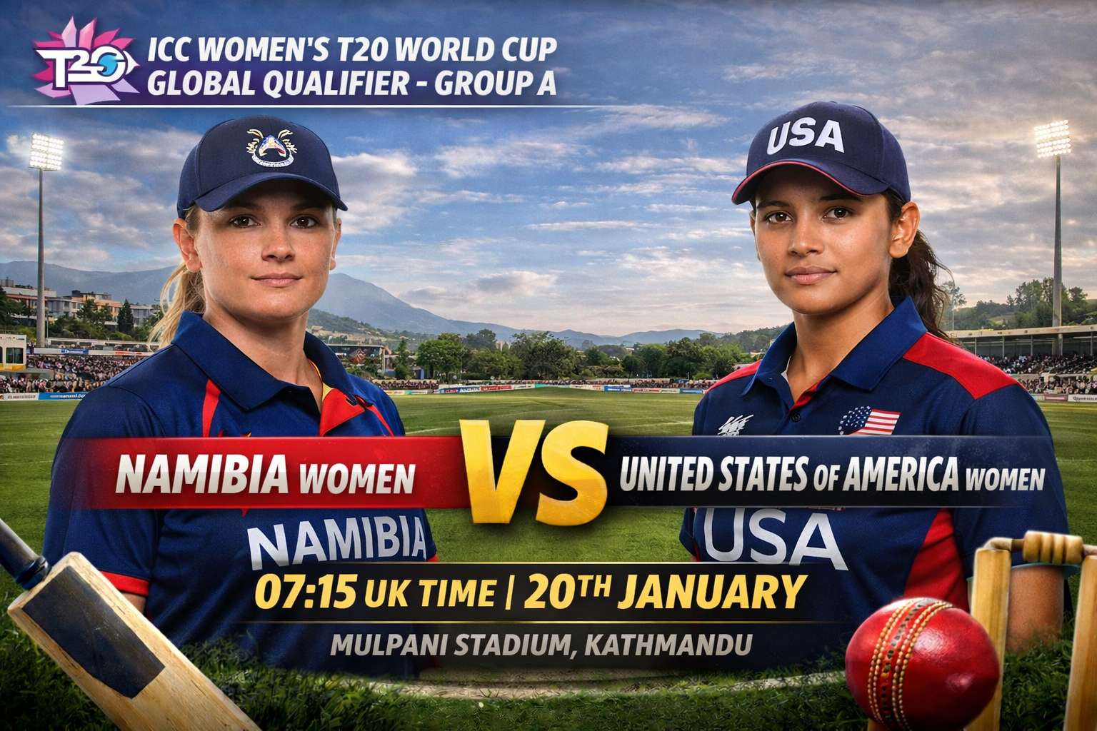Read more about the article Namibia Women v USA Women – 20 January – Preview & Prediction