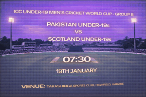 Pakistan U19 v Scotland U19 – 19 January – Preview & Prediction 19th January 26