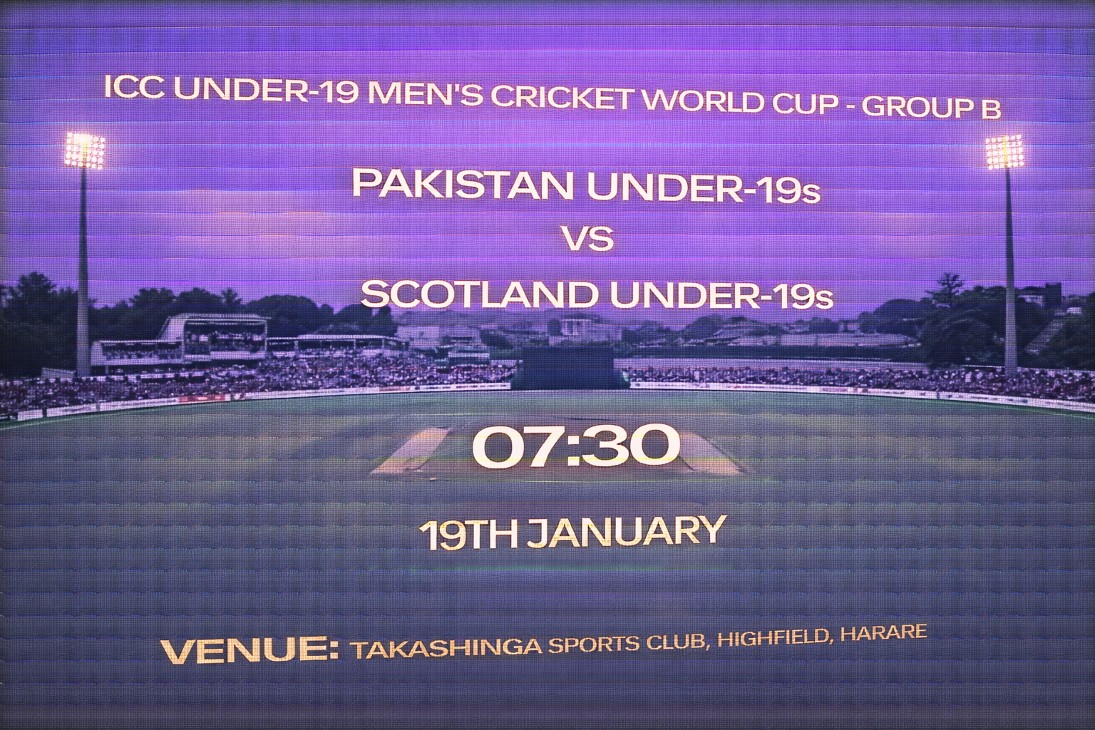 Read more about the article Pakistan U19 v Scotland U19 – 19 January – Preview & Prediction