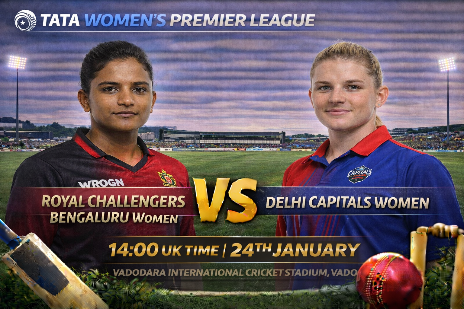 Read more about the article Royal Challengers Bengaluru Women v Delhi Capitals Women – 24 January – Preview & Prediction