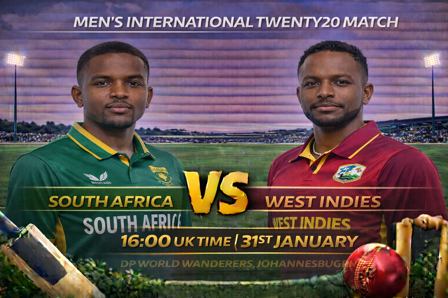Read more about the article South Africa v West Indies – 31 January – Preview & Prediction