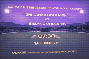 Sri Lanka Under-19s vs Ireland Under-19s World Cup Preview 19th January 26