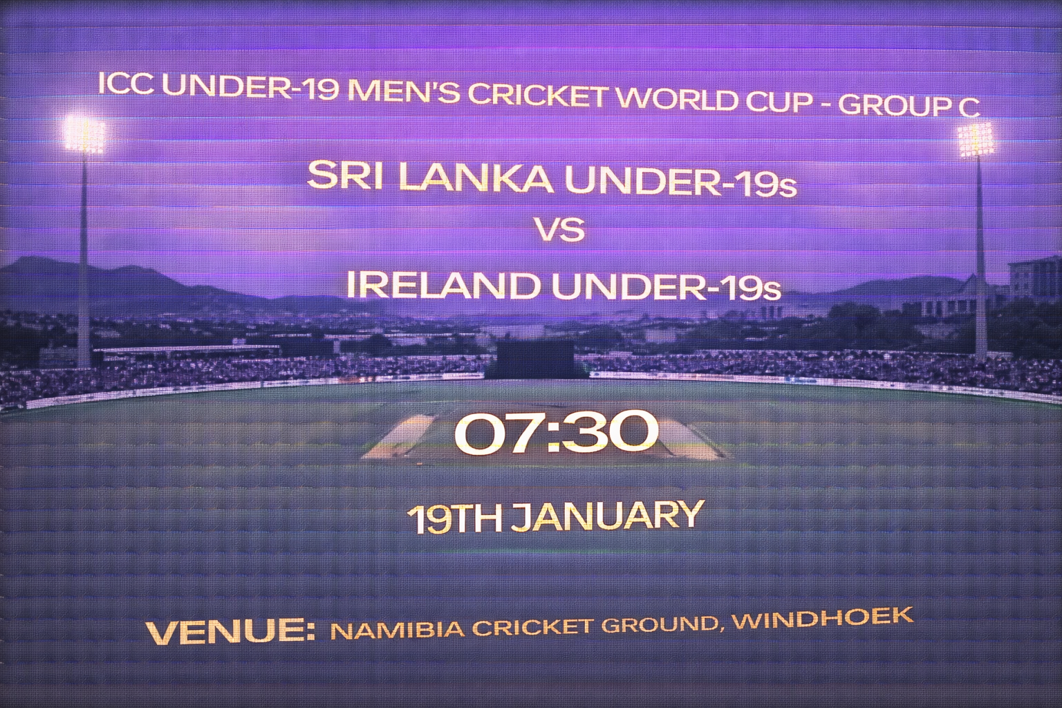 Read more about the article Sri Lanka U19 v Ireland U19 – 19 January – Preview & Prediction