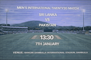 Sri Lanka vs Pakistan T20I Preview 7th January 26