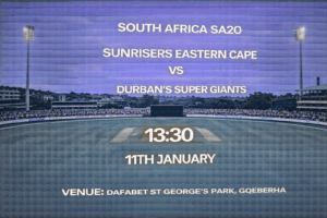 Sunrisers Eastern Cape vs Durban Super Giants SA20 Preview 11th January 26