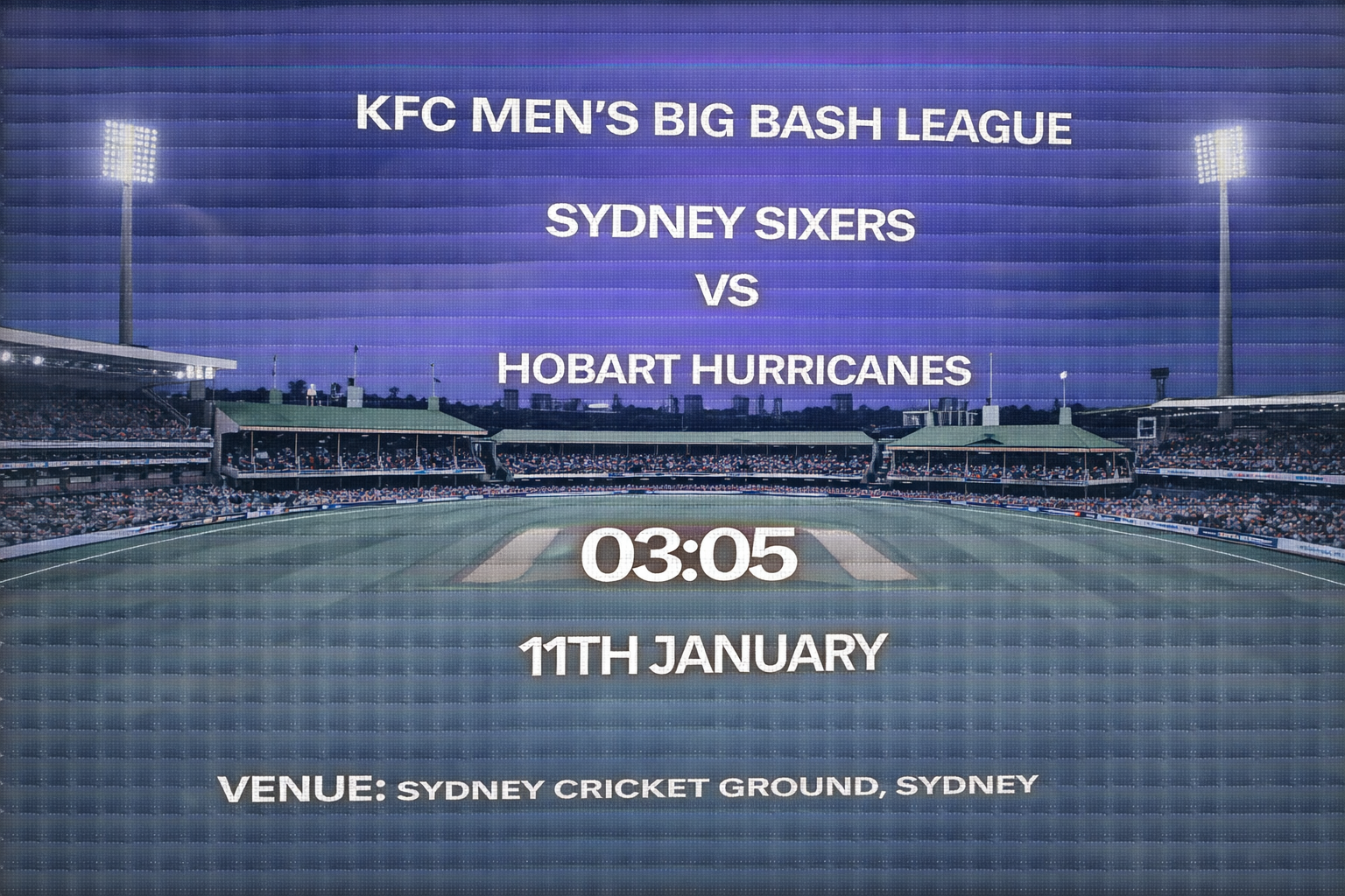 Read more about the article Sydney Sixers v Hobart Hurricanes – 11 January – Preview & Prediction