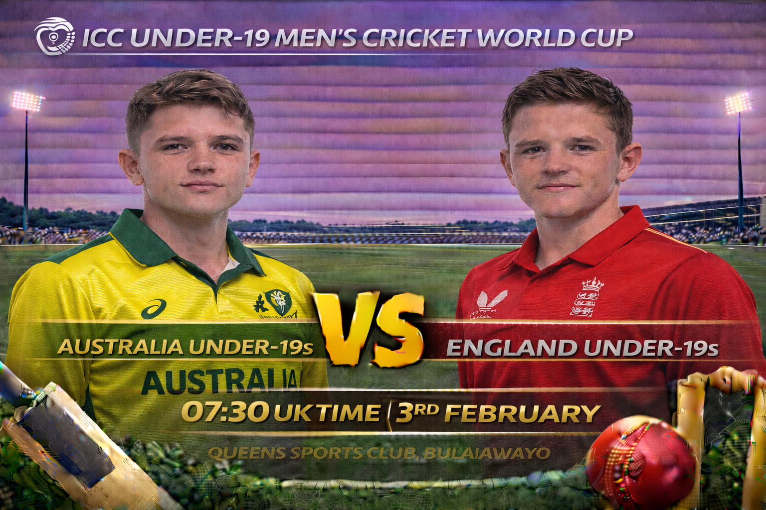 Read more about the article Australia Under-19s v England Under-19s – 3 February – Preview & Prediction