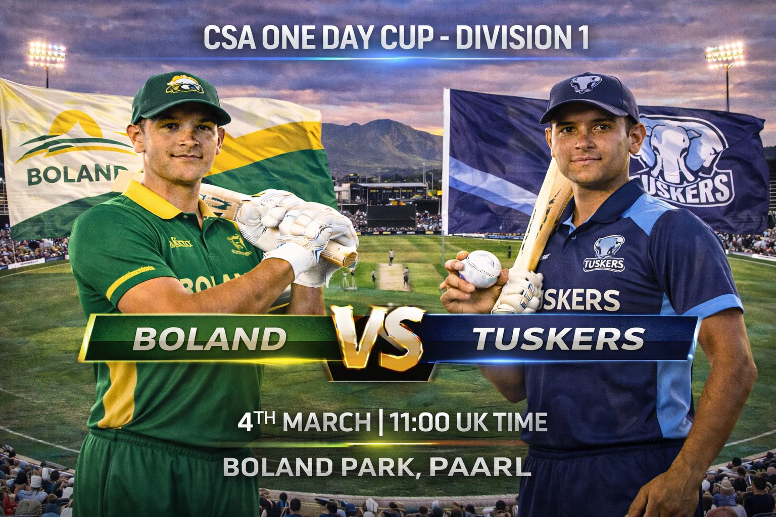 Read more about the article Boland v Tuskers – 4 March – Preview & Prediction