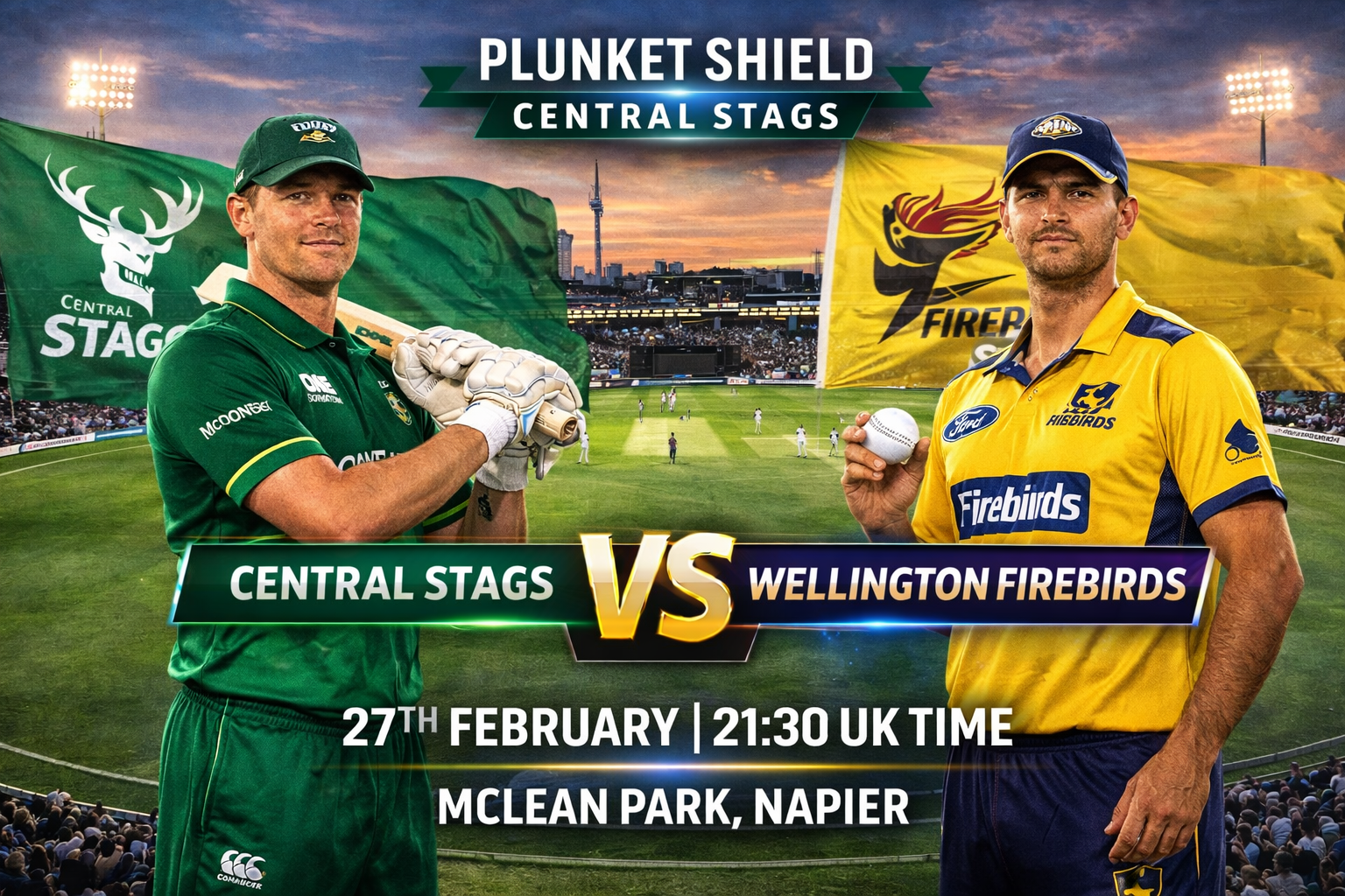 Read more about the article Central Stags v Wellington Firebirds – 27 February – Preview & Prediction