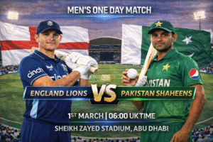 England Lions v Pakistan Shaheens ODI Preview 1st March 26