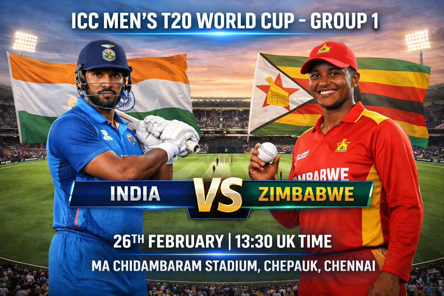 Read more about the article India v Zimbabwe – 26 February – Preview & Prediction
