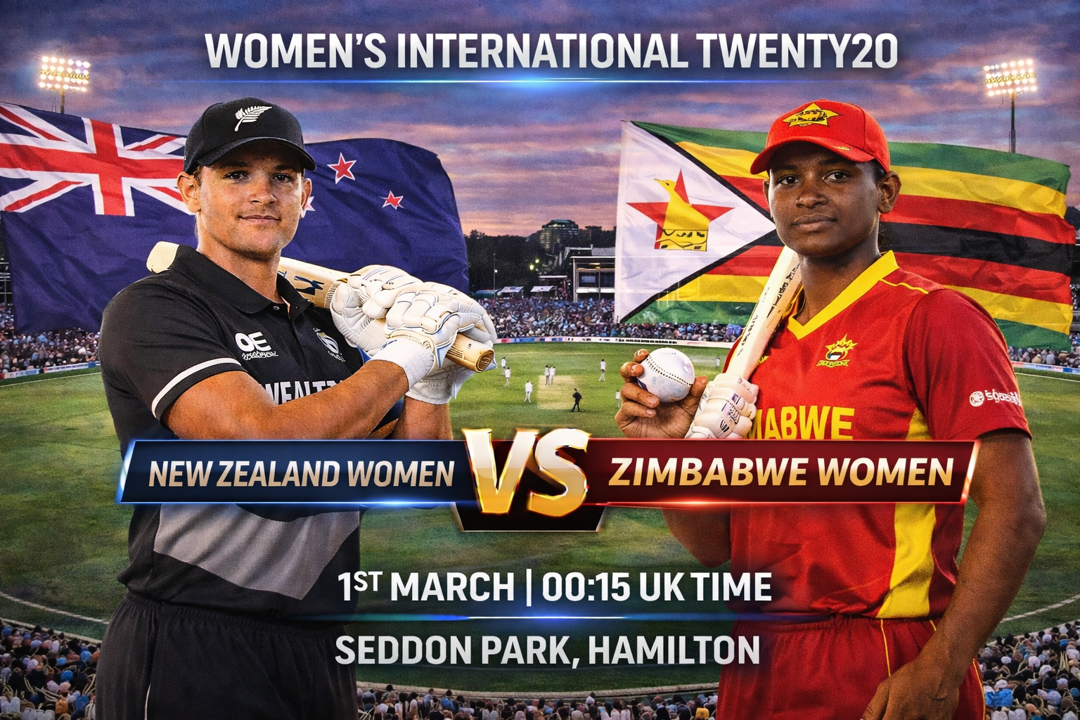 Read more about the article New Zealand Women v Zimbabwe Women – 1 March – Preview & Prediction