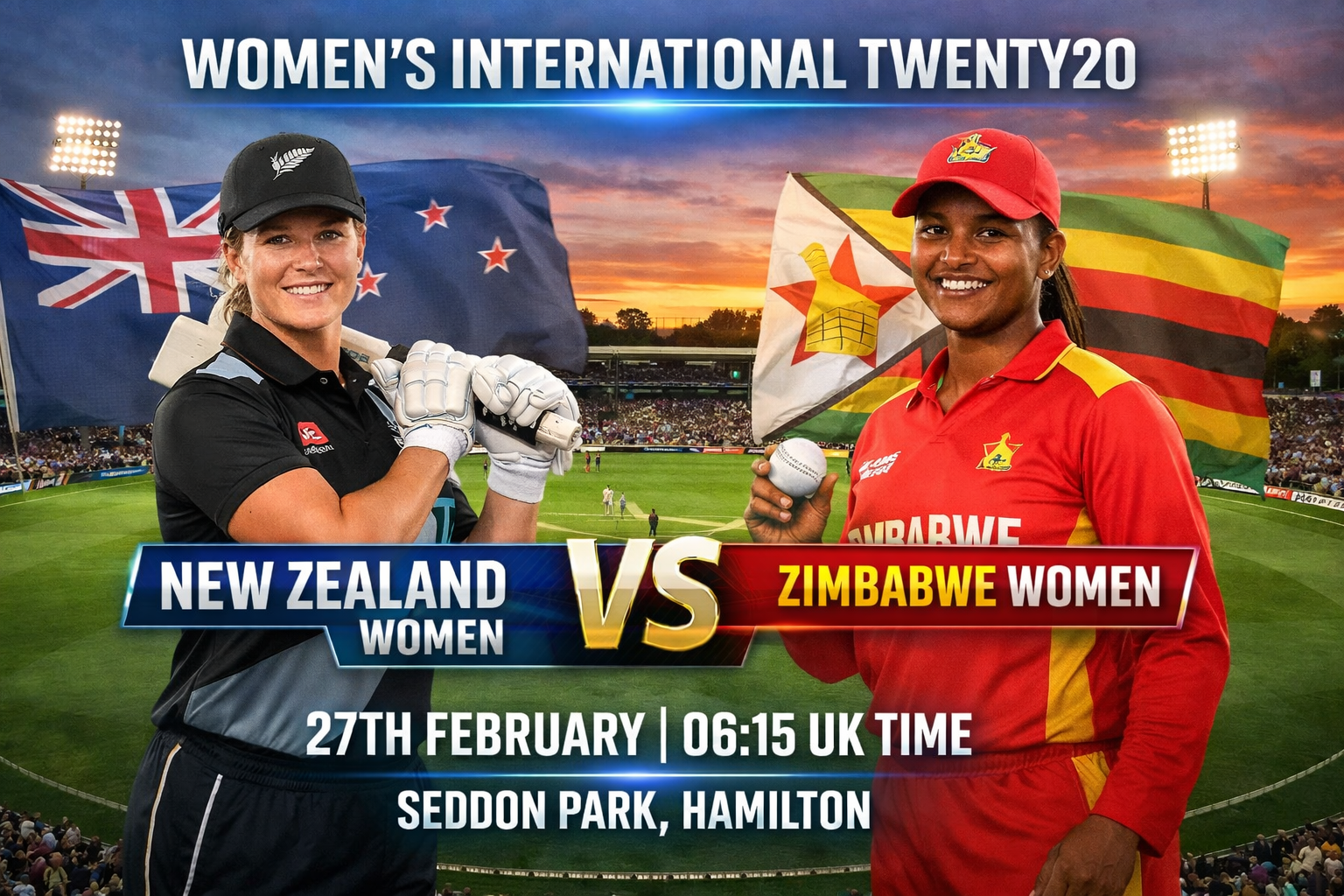 Read more about the article New Zealand Women v Zimbabwe Women – 27 February – Preview & Prediction