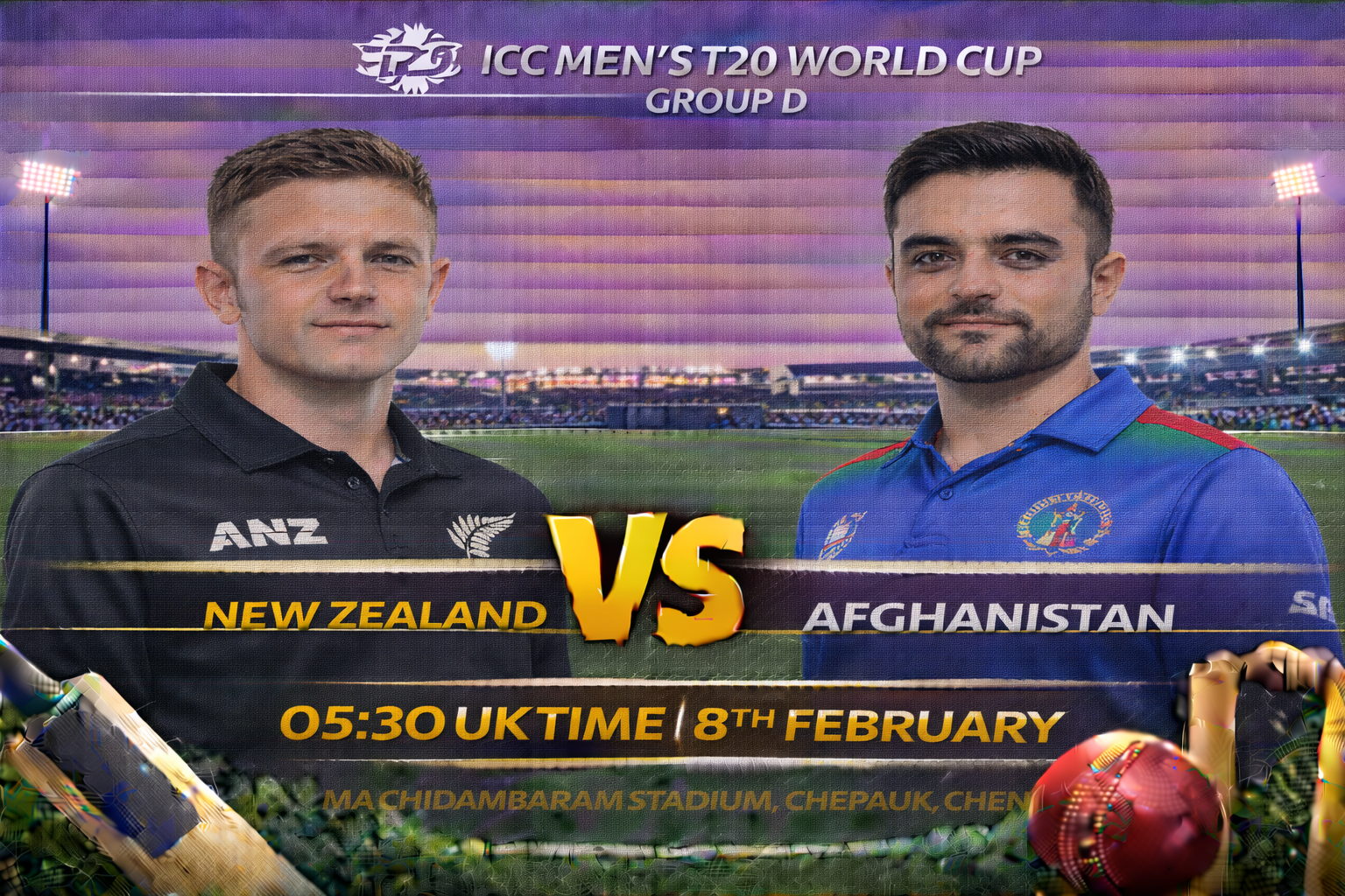 Read more about the article New Zealand v Afghanistan – 8 February – Preview & Prediction